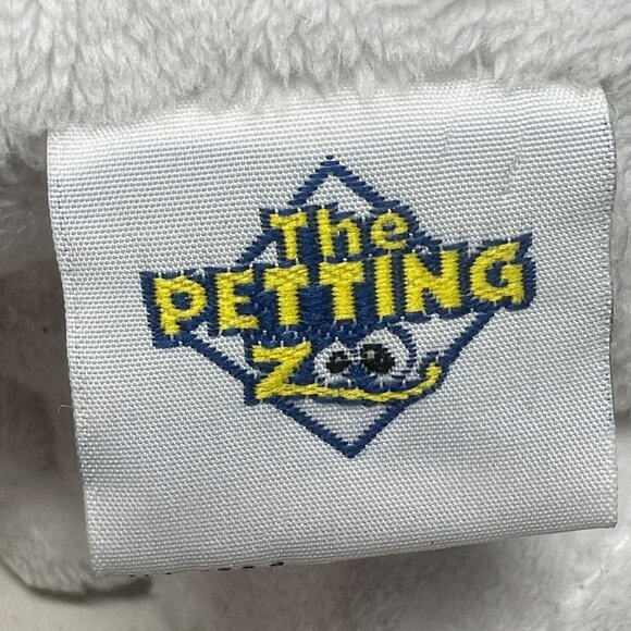 Petting Zoo‎ Black White  Dog Plush Stuffed Red Heart Bandana Sitting 7" Tall - Picture 7 of 9